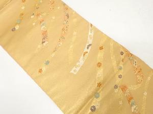 熨斗に宝尽くし・松笹模様織り出し袋帯